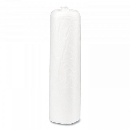 High-Density Commercial Can Liners, 16 gal, 6 mic, 24" x 33", Natural, Interleaved Roll, 50 Bags/Roll, 20 Rolls/Carton (S243306N)
