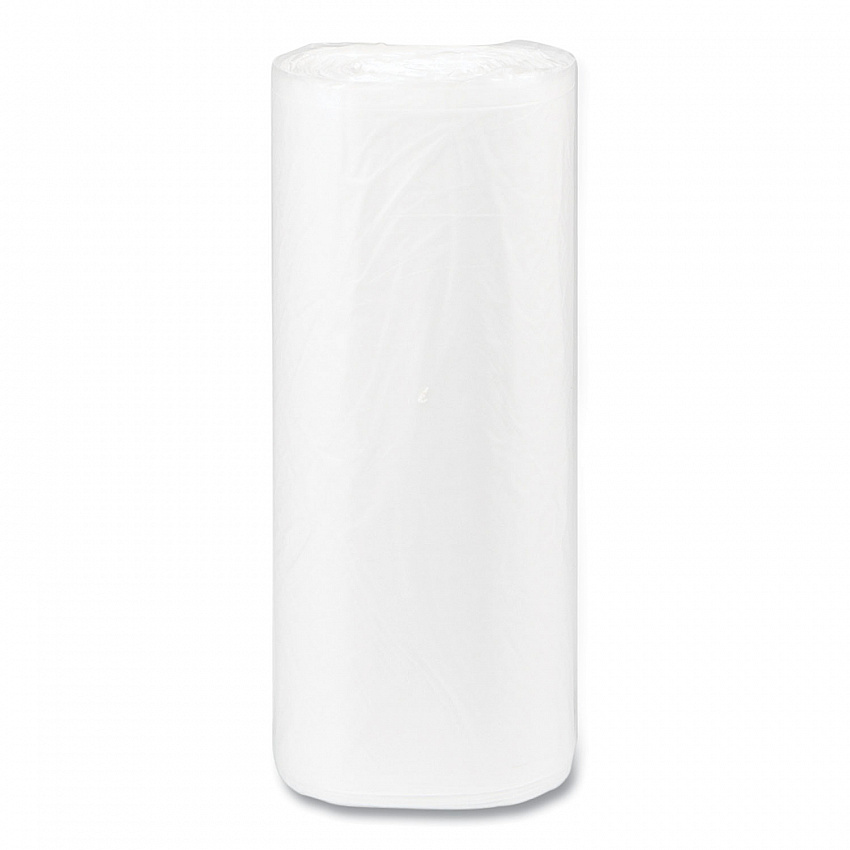 High-Density Commercial Can Liners, 16 gal, 8 mic, 24" x 33", Natural, Interleaved Roll, 50 Bags/Roll, 20 Rolls/Carton (S243308N)