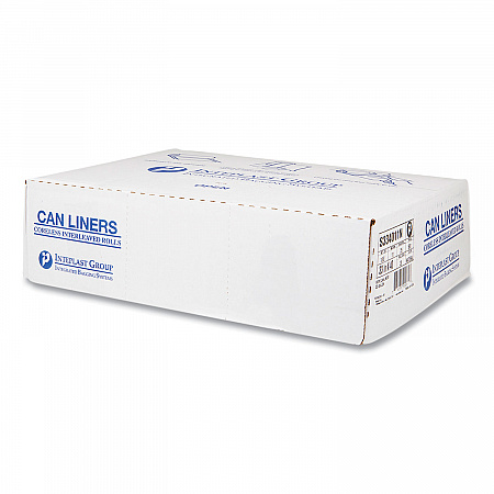 High-Density Commercial Can Liners, 33 gal, 11 mic, 33
