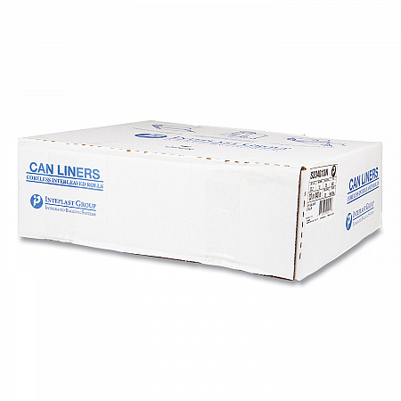 High-Density Commercial Can Liners, 33 gal, 13 mic, 33