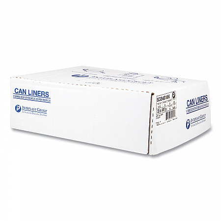 High-Density Commercial Can Liners, 33 gal, 16 mic, 33