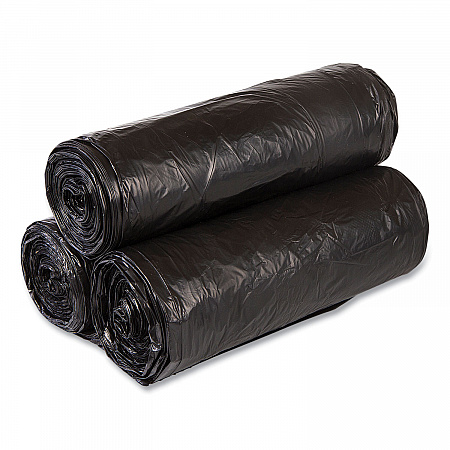 High-Density Commercial Can Liners, 33 gal, 22 mic, 33