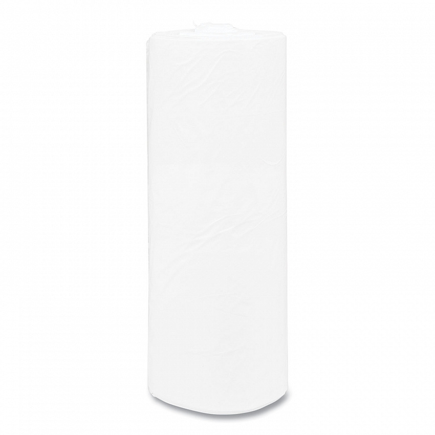 High-Density Commercial Can Liners, 55 gal, 17 mic, 36" x 60", Clear, Interleaved Roll, 25 Bags/Roll, 8 Rolls/Carton (S366017N)