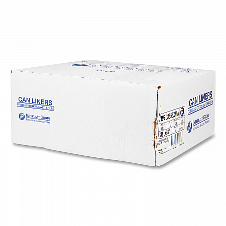 High-Density Commercial Can Liners, 55 gal, 17 mic, 36