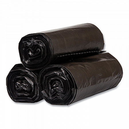 High-Density Commercial Can Liners, 60 gal, 17 mic, 38