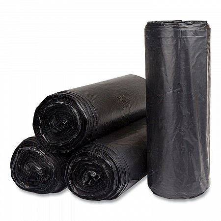High-Density Commercial Can Liners, 60 gal, 22 mic, 38
