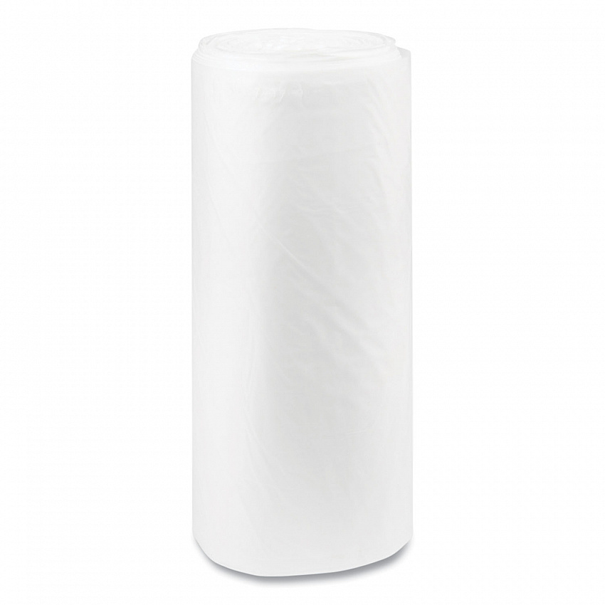 High-Density Commercial Can Liners, 60 gal, 22 mic, 38" x 60", Clear, Interleaved Roll, 25 Bags/Roll, 6 Rolls/Carton (S386022N)