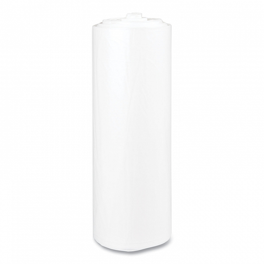 High-Density Commercial Can Liners, 45 gal, 12 mic, 40" x 48", Clear, Interleaved Roll, 25 Bags/Roll, 10 Rolls/Carton (S404812N)