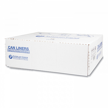 High-Density Commercial Can Liners, 45 gal, 16 mic, 40