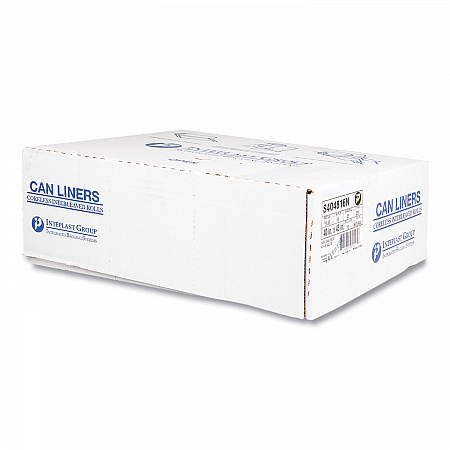 High-Density Commercial Can Liners, 45 gal, 16 mic, 40
