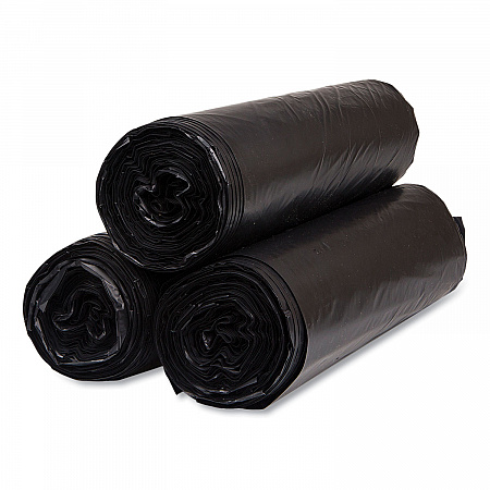 High-Density Commercial Can Liners, 45 gal, 22 mic, 40