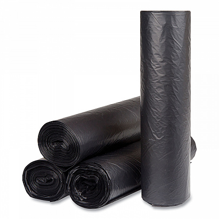 High-Density Commercial Can Liners, 56 gal, 16 mic, 43