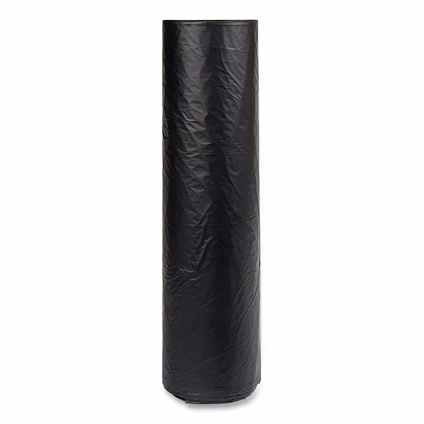 High-Density Commercial Can Liners, 56 gal, 16 mic, 43" x 48", Black, Interleaved Roll, 25 Bags/Roll, 8 Rolls/Carton (S434816K)