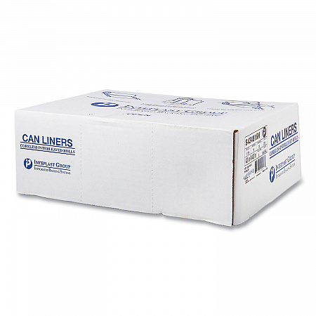 High-Density Commercial Can Liners, 56 gal, 16 mic, 43
