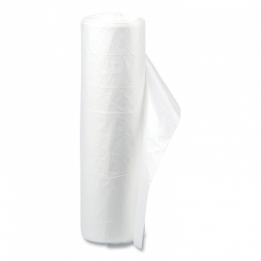 High-Density Commercial Can Liner Value Pack, 60 gal, 12 mic, 38" x 58", Clear, Interleaved Roll, 25 Bags/Roll, 8 Rolls/CT (VALH3860N14)