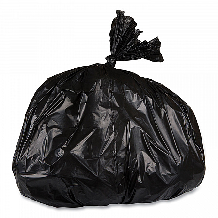 High-Density Commercial Can Liner Value Pack, 45 gal, 19 mic, 40