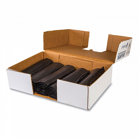 High-Density Commercial Can Liner Value Pack, 56 gal, 19 mic, 43