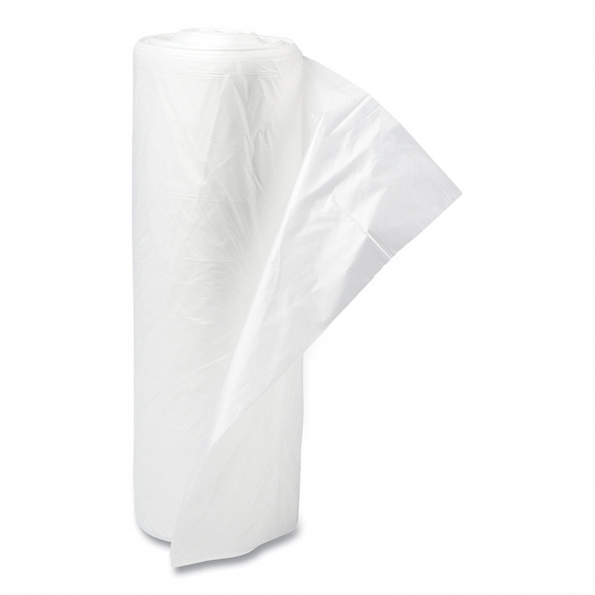Draw-Tuff Institutional Draw-Tape Can Liners, Drawstring, 12 gal, 28" x 24", White, 25 Bags/Roll, 12 Rolls/Carton (DT12GALW)