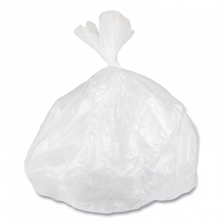 Low-Density Commercial Can Liners, 16 gal, 0.5 mil, 24" x 32", White, Interleaved Roll, 50 Bags/Roll, 10 Rolls/Carton (SL2432XHW)