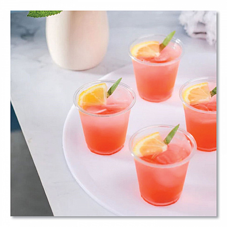 PET Plastic Cups, 3 oz, Clear, 2,500/Carton (CKC3)