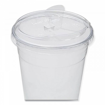 PET Lids, Strawless Sipper, Fits 12 oz to 24 oz Cold Cups, Plastic, Clear, 1,000/Carton (CKC626TSSH)