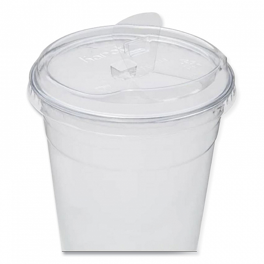 PET Lids, Strawless Sipper, Fits 12 oz to 24 oz Cold Cups, Plastic, Clear, 1,000/Carton (CKC626TSSH)