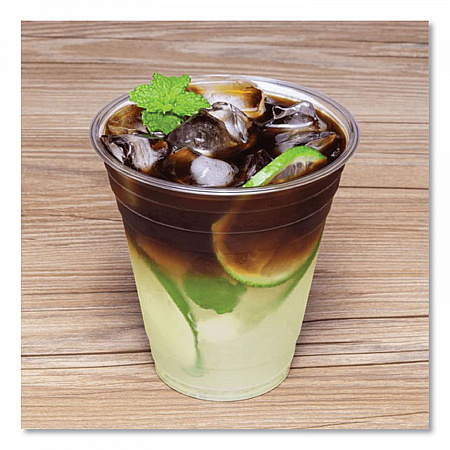PET Plastic Cups, 98 mm Rim Diameter, 12 oz, Clear, 1,000/Carton (CKC12)