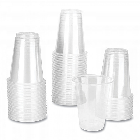 PET Plastic Cups, 7 oz, Clear, 1,000/Carton (CKC7)