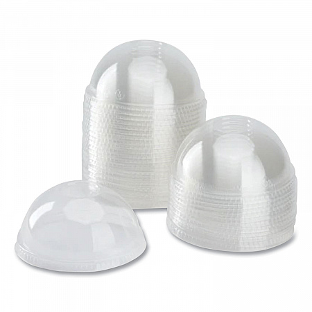 PET Lids, Dome Lid, Fits 12 oz to 24 oz Cold Cups, Plastic, Clear, 1,000/Carton (CKDL626)