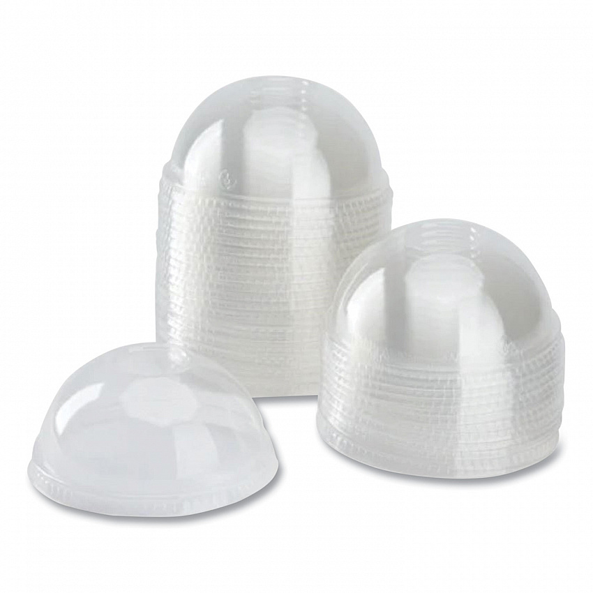PET Lids, Dome Lid, Fits 12 oz to 24 oz Cold Cups, Plastic, Clear, 1,000/Carton (CKDL626)