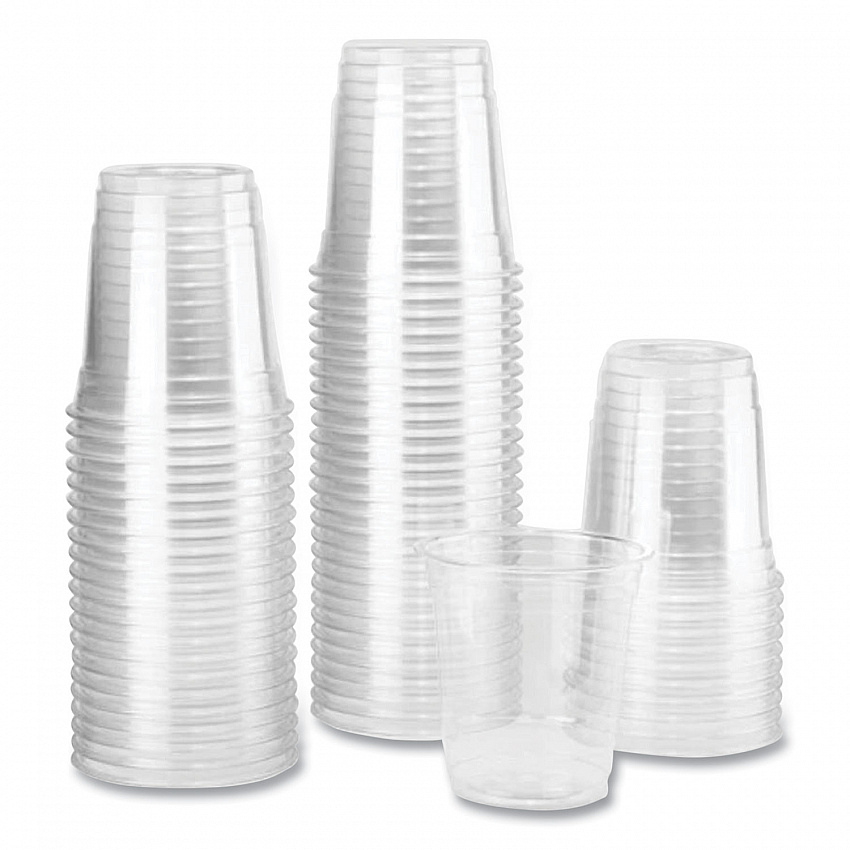 PET Plastic Cups, 8 oz, Clear, 1,000/Carton (CKC8)