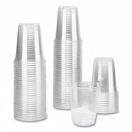PET Plastic Cups, 92 mm Rim Diameter, 12 oz, Clear, 1,000/Carton (CKC12S)