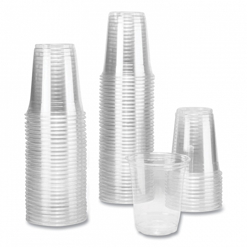 PET Plastic Cups, 92 mm Rim Diameter, 12 oz, Clear, 1,000/Carton (CKC12S)