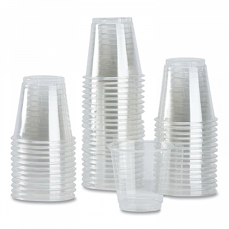 PET Plastic Cups, 3 oz, Clear, 2,500/Carton (CKC3)