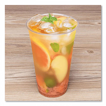 PET Plastic Cups, 24 oz, Clear, 600/Carton (CKC24)