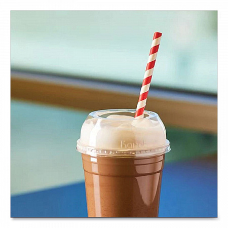 PET Lids, Wide Opening Dome, Fits 12 oz to 24 oz Cold Cups, Plastic, Clear, 1,000/Carton (CKDL626WH)