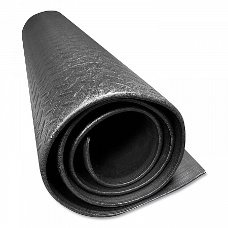 Tuff-Spun Foot-Lover Diamond Surface Mat, Rectangular, Black Diamond Embossed Surface, 36