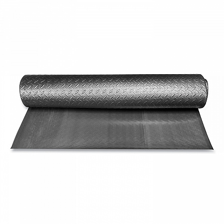 Tuff-Spun Foot-Lover Diamond Surface Mat, Rectangular, Black Diamond Embossed Surface, 24