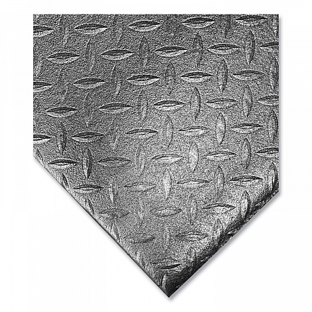 Tuff-Spun Foot-Lover Diamond Surface Mat, Rectangular, Black Diamond Embossed Surface, 36