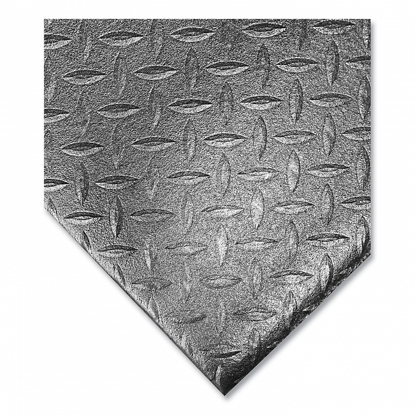 Tuff-Spun Foot-Lover Diamond Surface Mat, Rectangular, Black Diamond Embossed Surface, 36" x 60" (FL3660KD)