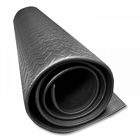 Tuff-Spun Foot-Lover Diamond Surface Mat, Rectangular, Black Diamond Embossed Surface, 24