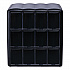 Four Column Merchandiser, 12 Compartments, 15.2 x 17.2 x 16.3, Black (25200002)