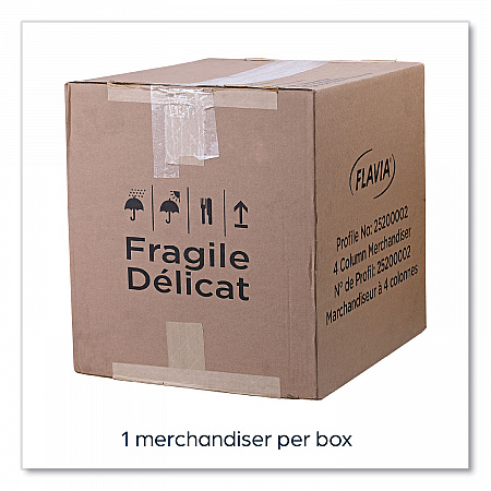Four Column Merchandiser, 12 Compartments, 15.2 x 17.2 x 16.3, Black (25200002)