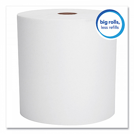 Essential High Capacity Hard Roll Towels for Business, Absorbency Pockets, 1-Ply, 8