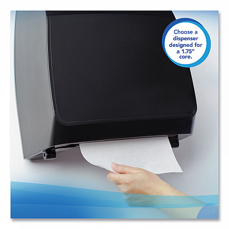 Essential High Capacity Hard Roll Towels for Business, Absorbency Pockets, 1-Ply, 8