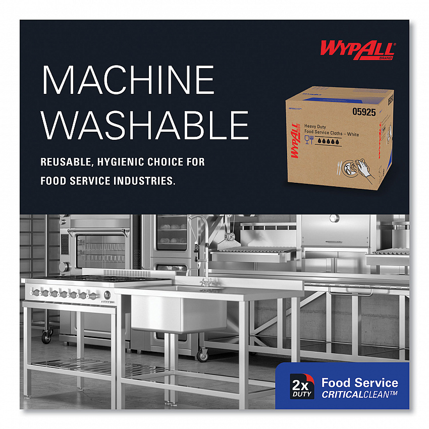 X70 Foodservice Towels, Kimfresh Antimicrobial, 12.5 x 23.5, Unscented, White, 300/Carton (05925)