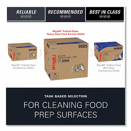 X70 Foodservice Towels, Kimfresh Antimicrobial, 12.5 x 23.5, Unscented, White, 300/Carton (05925)