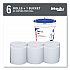 Power Clean Wipers for WetTask Customizable Wet Wiping System with (1) Bucket, 6 x 12, Unscented, 95/Roll, 6 Rolls/Carton (06001)