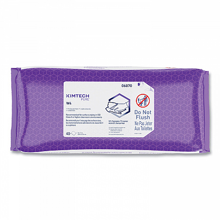 W4 PreSat Alcohol Wipers, 70% IPA, 1-Ply, 9 x 11, White, 40/Pack, 10 Packs/Carton (06070)