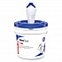 Critical Clean Wipers for Bleach, Disinfectants, Sanitizers WetTask Customizable Wet Wiping System, w/Bucket,140/Roll, 6/CT (06411)